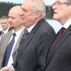 Prezident Miloš Zeman při otevření naučné stezky v Novém Veselí