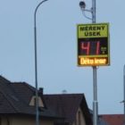 Radar - měření rychlosti - Libická ulice Žďár nad Sázavou