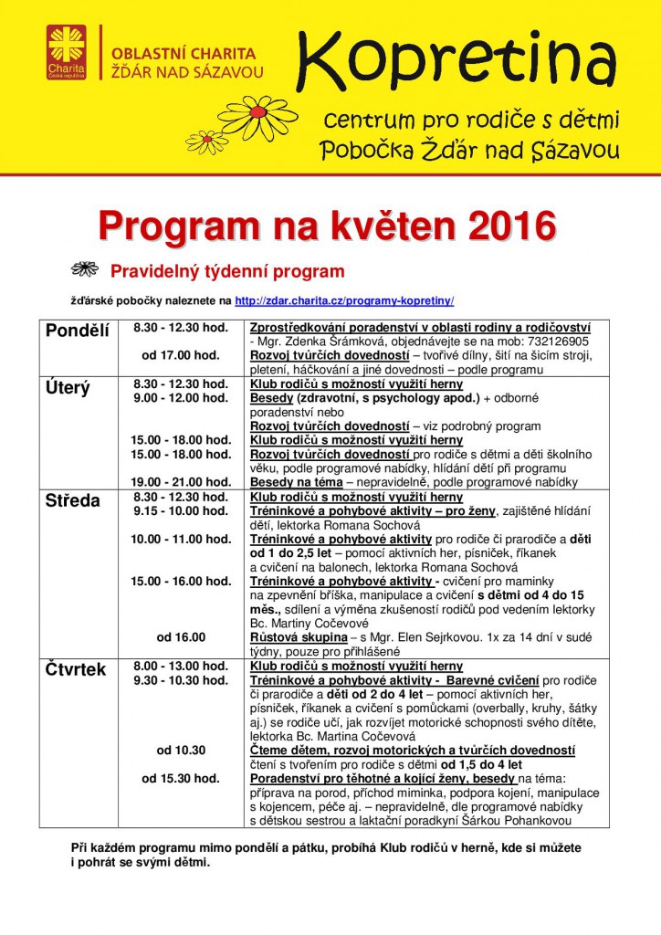 ZR Program Kopretiny Květen 2016-001
