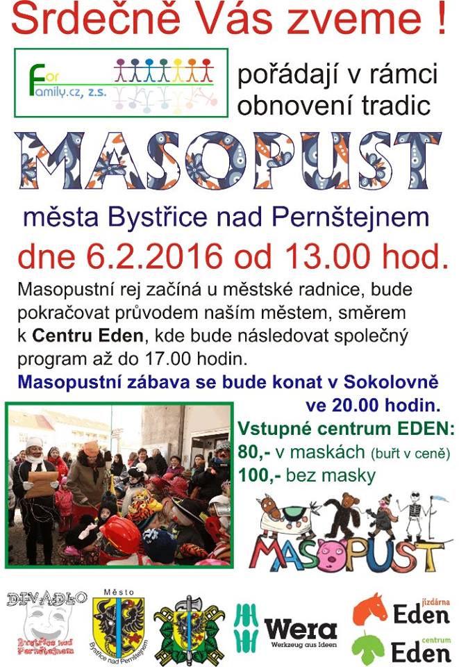 Eden centrum - Masopust 2016