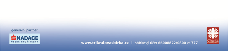 Tříkrálová sbírka 2016 Žďár nad Sázavou
