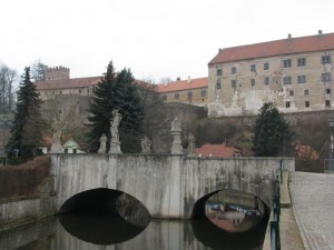 Židovský most a zámek Brtnice
